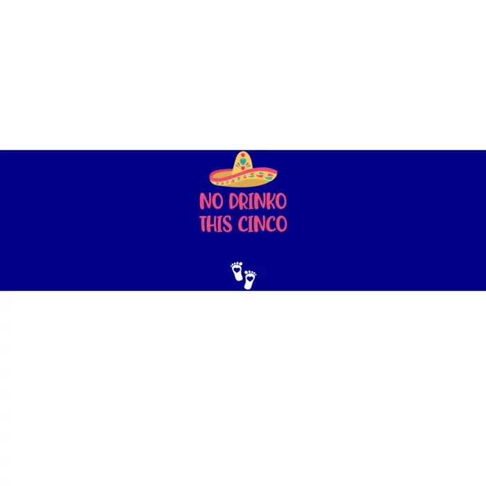 No O This Cinco Pregnancy Announcet Cinco De Mayo Gift Bumper Sticker