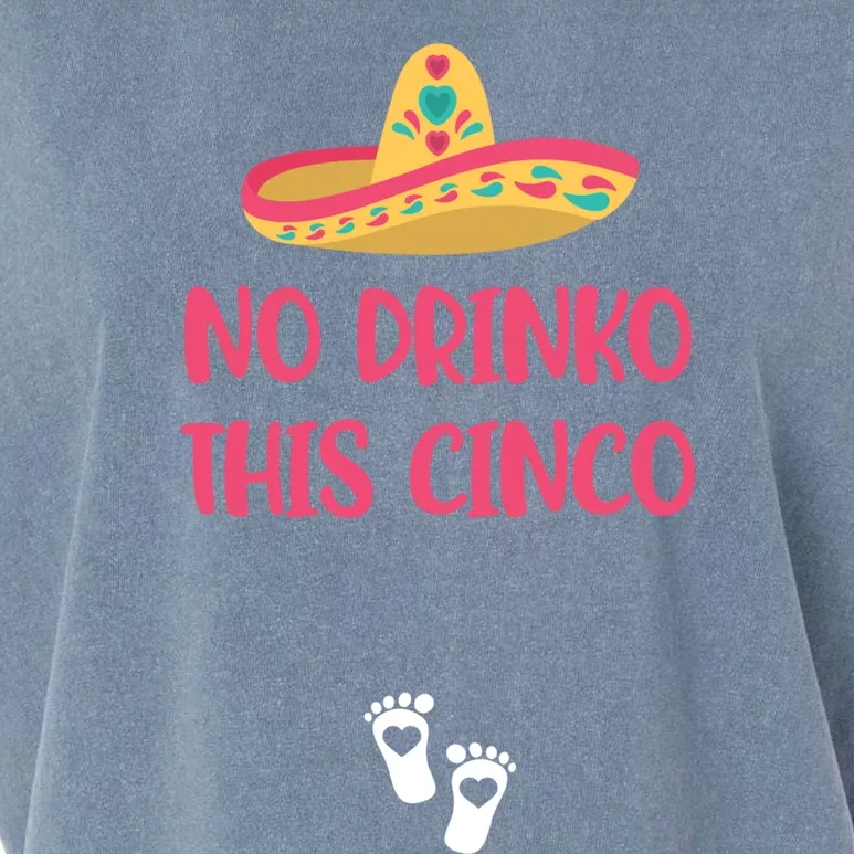 No O This Cinco Pregnancy Announcet Cinco De Mayo Gift Garment-Dyed Women's Muscle Tee