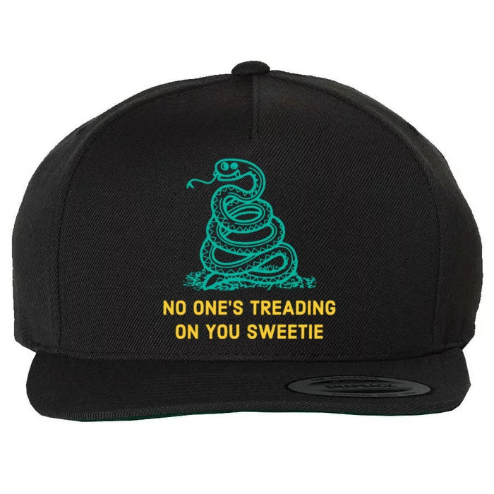 No Ones Treading On You Sweetie Snake Wool Snapback Cap