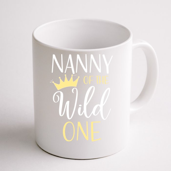 Nanny Of The Wild One First Birthday Matching Family Gift Front & Back Coffee Mug