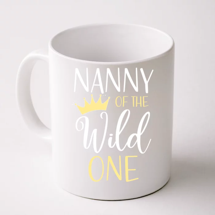 Nanny Of The Wild One First Birthday Matching Family Gift Front & Back Coffee Mug