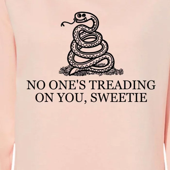 No Ones Treading On You Sweetie Womens California Wash Sweatshirt