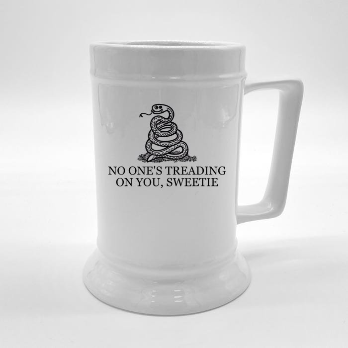 No Ones Treading On You Sweetie Front & Back Beer Stein