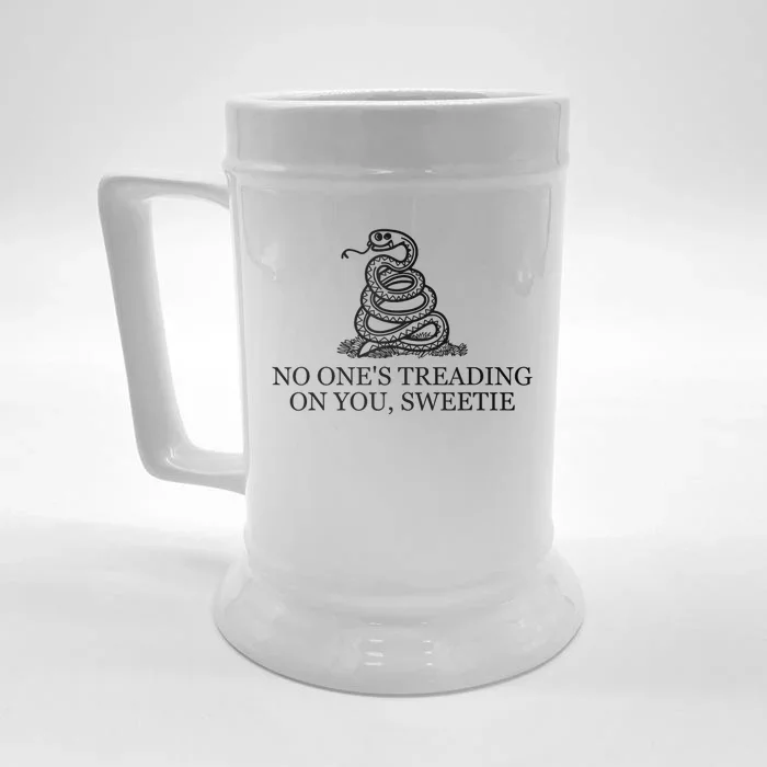 No Ones Treading On You Sweetie Front & Back Beer Stein