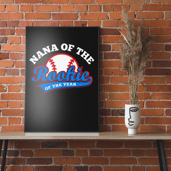 Nana of the Rookie of the Year Baseball Grandma Poster