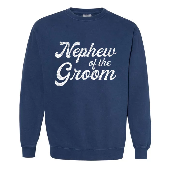 Nephew Of The Groom S For Kids Bachelor Party Garment-Dyed Sweatshirt