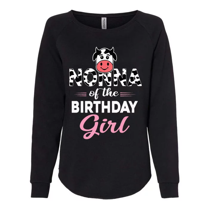 Nonna of The Bday Farm Cow Nonna Birthday Party Womens California Wash Sweatshirt