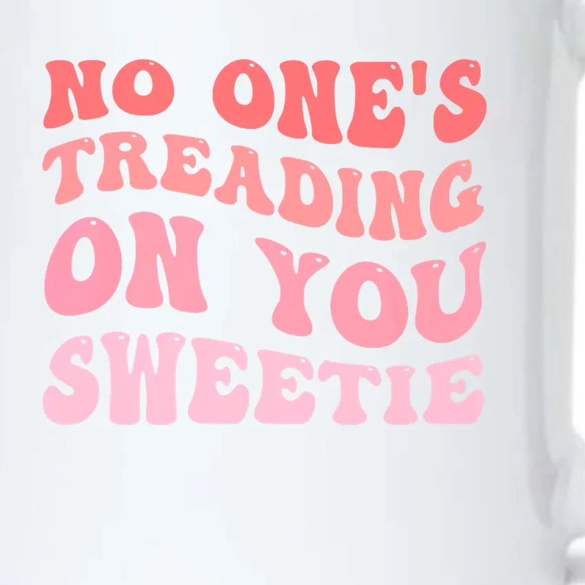 No Ones Treading On You Sweetie Groovy Black Color Changing Mug