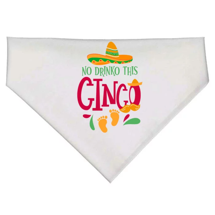 No O This Cinco Cinco De Mayo Pregnancy Announcet Gift USA-Made Doggie Bandana