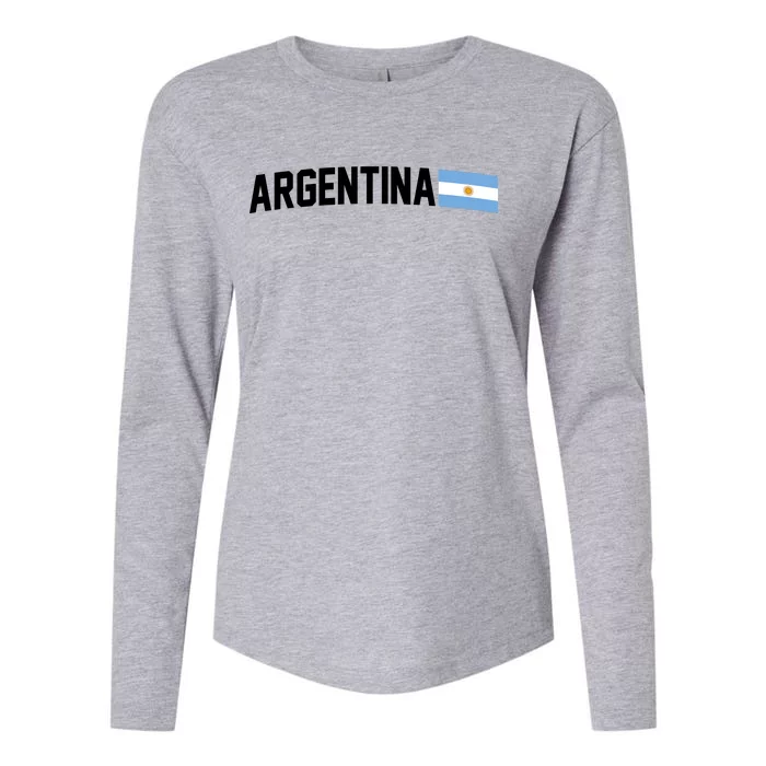 Nations Of The World Argentina Womens Cotton Relaxed Long Sleeve T-Shirt