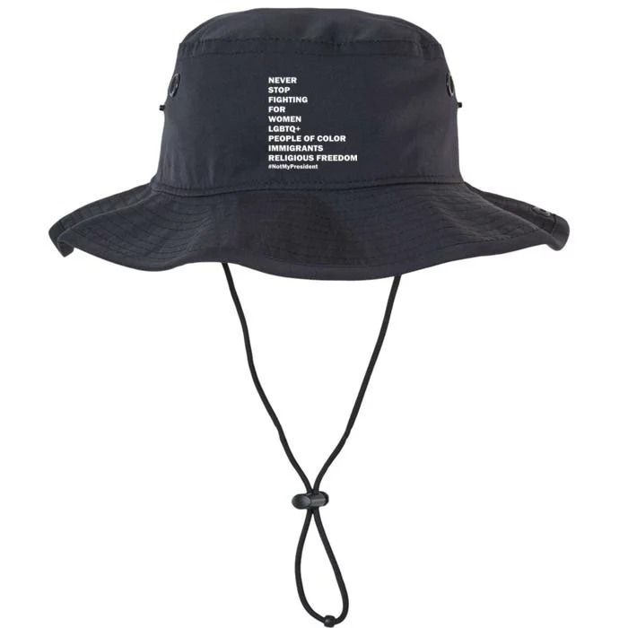 #NotMyPresident Not My President Quote Legacy Cool Fit Booney Bucket Hat