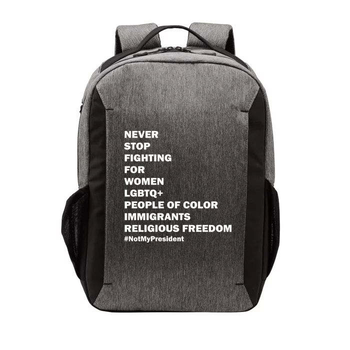 #NotMyPresident Not My President Quote Vector Backpack