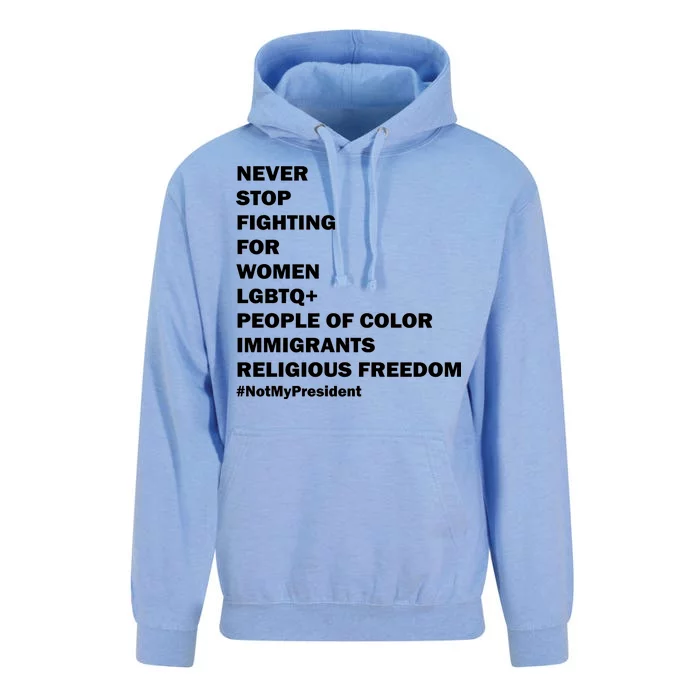 #NotMyPresident Not My President Quote Unisex Surf Hoodie