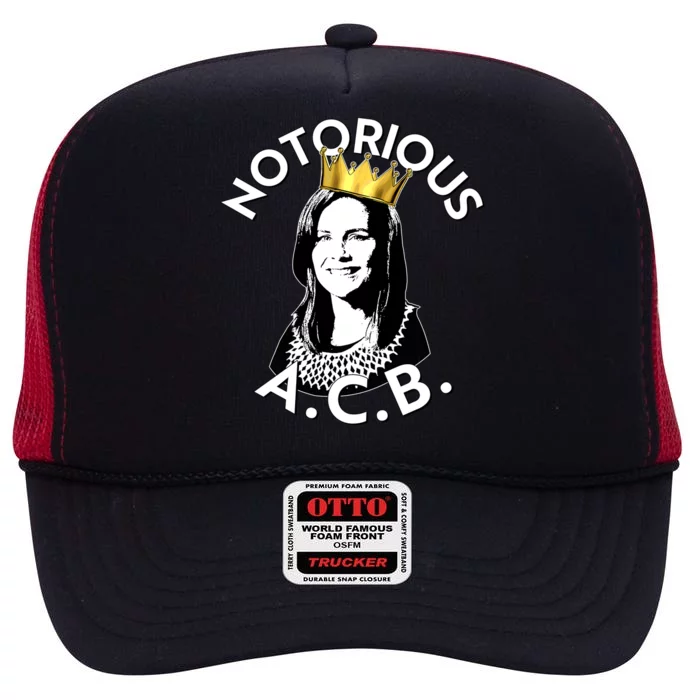 Notorious A.C.B. Amy Coney Barrett Supreme Court High Crown Mesh Trucker Hat