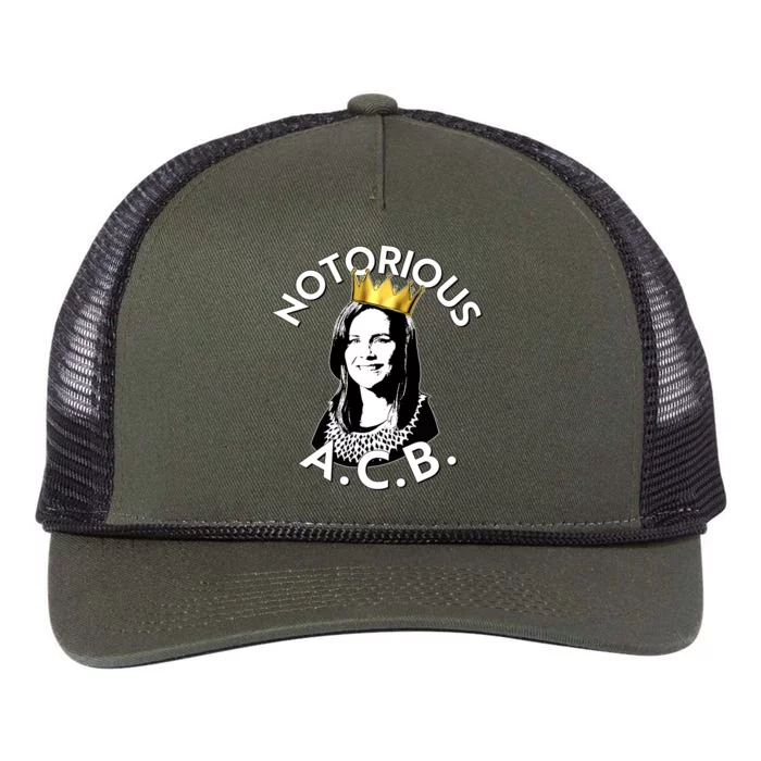 Notorious A.C.B. Amy Coney Barrett Supreme Court Retro Rope Trucker Hat Cap