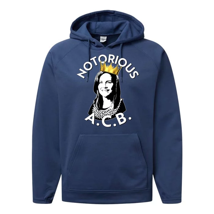 Notorious A.C.B. Amy Coney Barrett Supreme Court Performance Fleece Hoodie