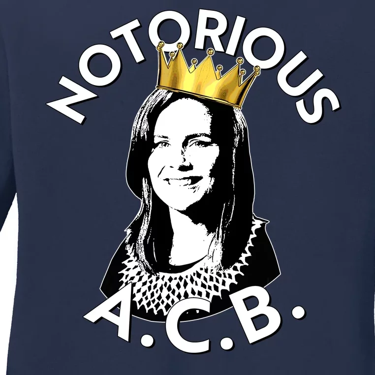 Notorious A.C.B. Amy Coney Barrett Supreme Court Ladies Long Sleeve Shirt