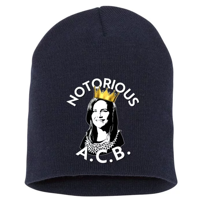 Notorious A.C.B. Amy Coney Barrett Supreme Court Short Acrylic Beanie