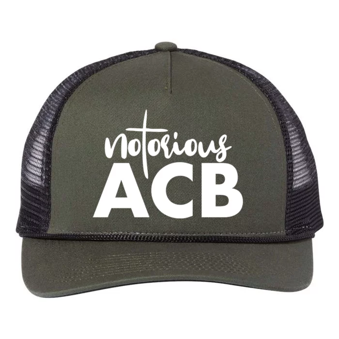 Notorious ACB Amy Coney Barrett Retro Rope Trucker Hat Cap