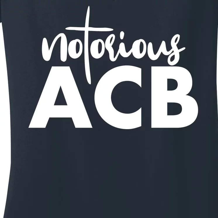 Notorious ACB Amy Coney Barrett Women's V-Neck T-Shirt