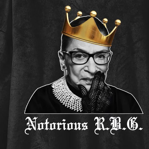 Notorious R.B.G. Ruther Bader Ginsburg Hooded Wearable Blanket