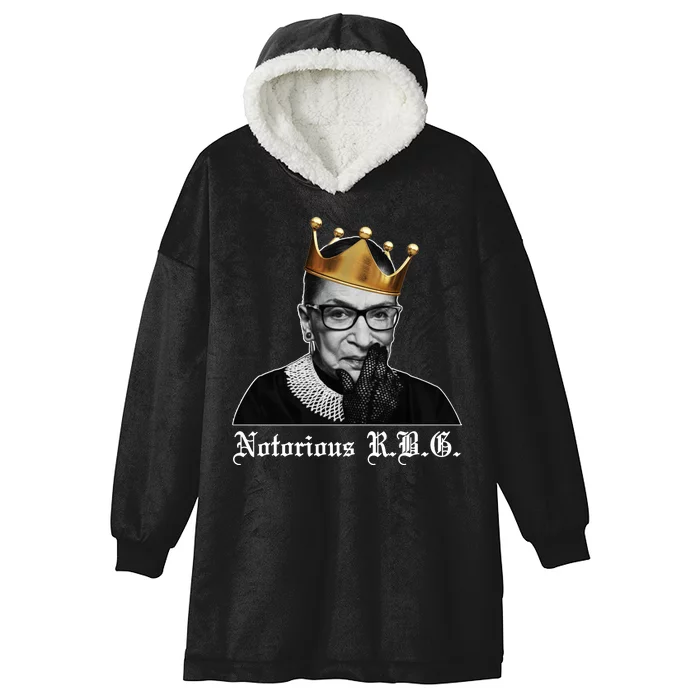 Notorious R.B.G. Ruther Bader Ginsburg Hooded Wearable Blanket