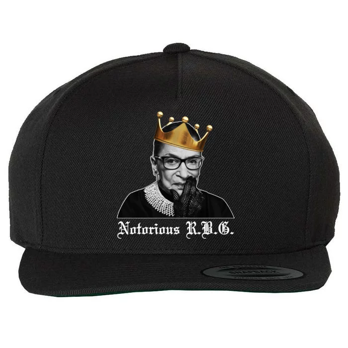 Notorious R.B.G. Ruther Bader Ginsburg Wool Snapback Cap