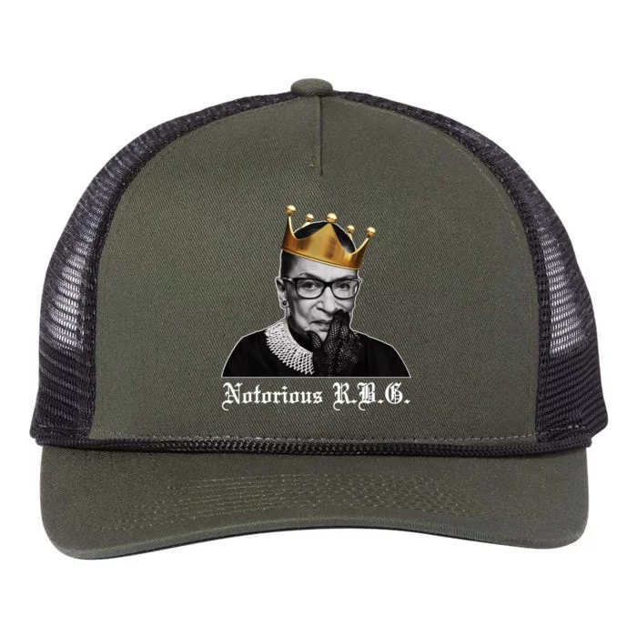 Notorious R.B.G. Ruther Bader Ginsburg Retro Rope Trucker Hat Cap