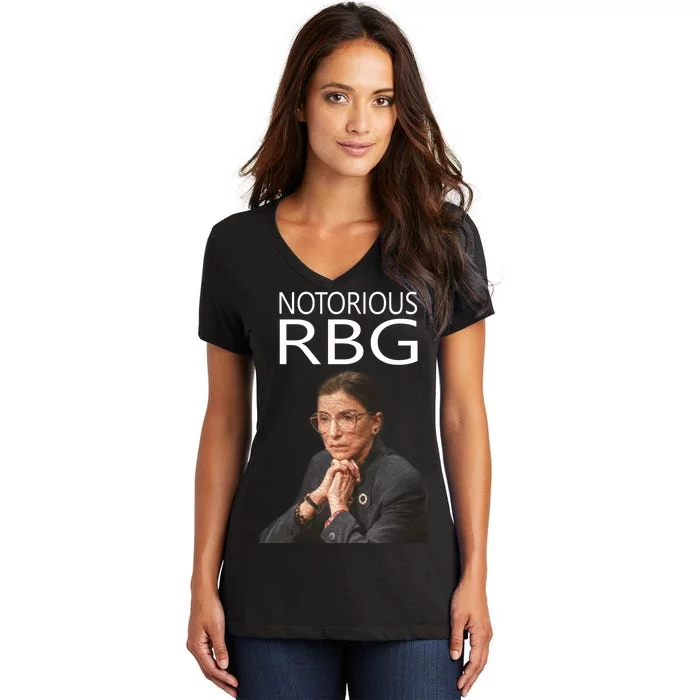 Notorious RBG Women's V-Neck T-Shirt