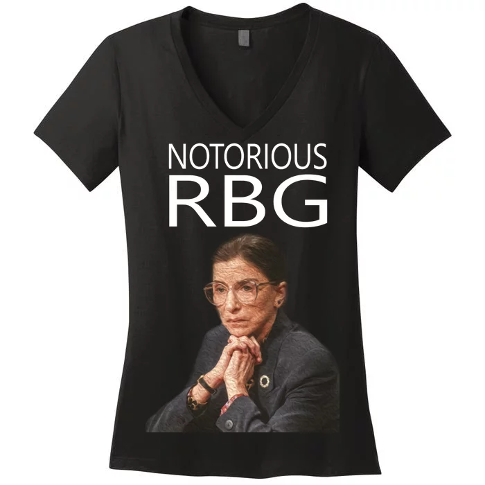 Notorious RBG Women's V-Neck T-Shirt