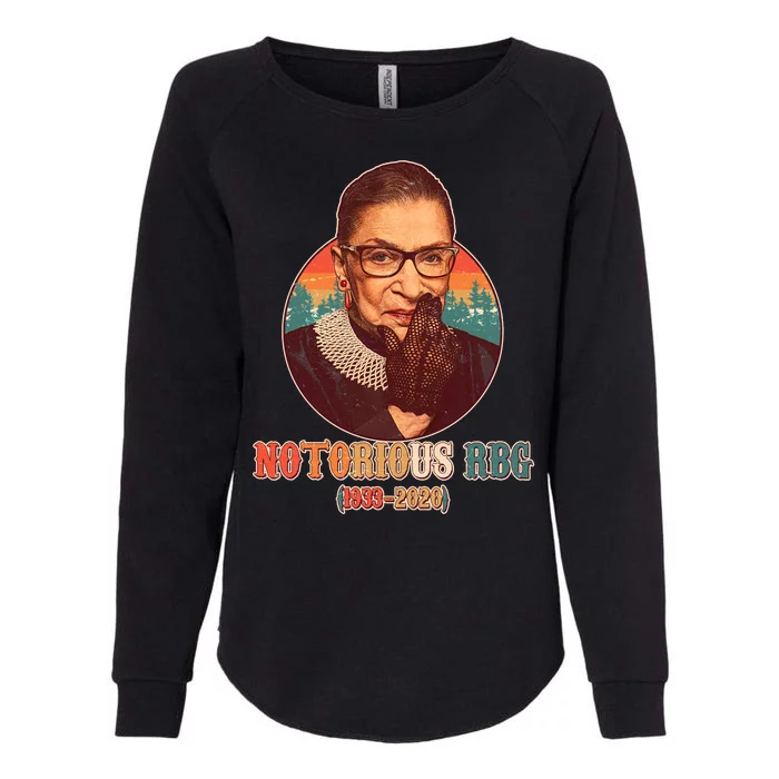 Notorious RBG 1933-2020 Ruth Bader Ginsburg Tribute Womens California Wash Sweatshirt