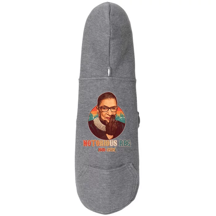 Notorious RBG 1933-2020 Ruth Bader Ginsburg Tribute Doggie 3-End Fleece Hoodie