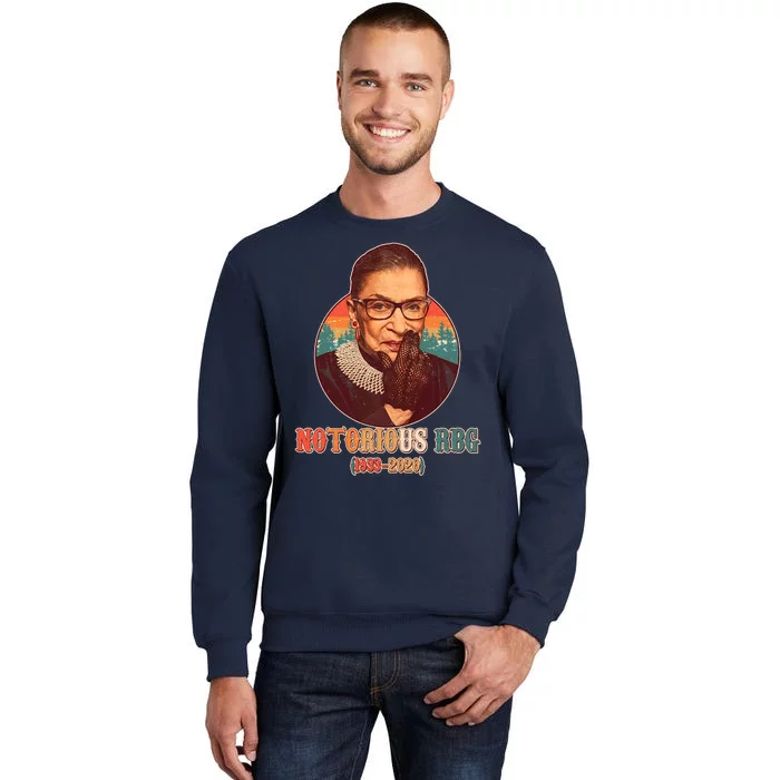 Notorious RBG 1933-2020 Ruth Bader Ginsburg Tribute Tall Sweatshirt