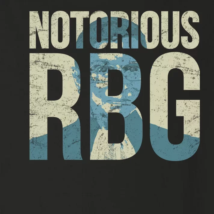 Notorious RBG Blue Logo Toddler Long Sleeve Shirt