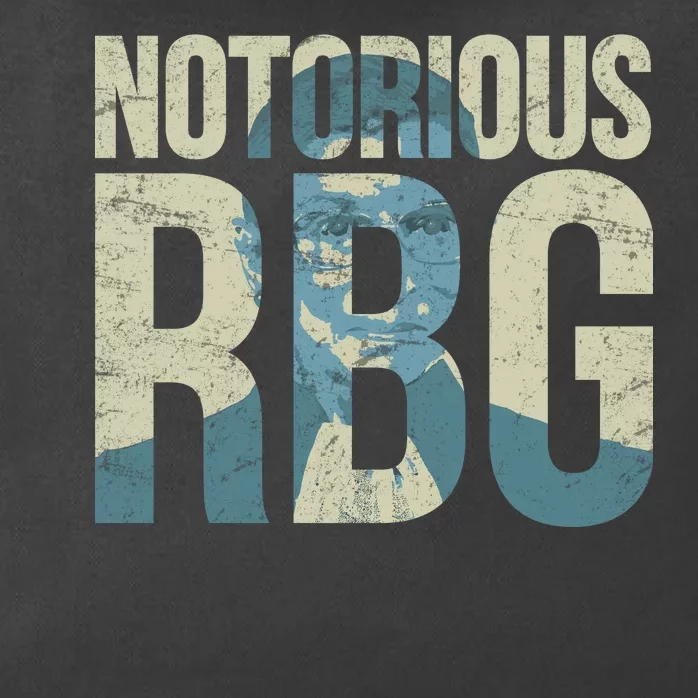 Notorious RBG Blue Logo Zip Tote Bag