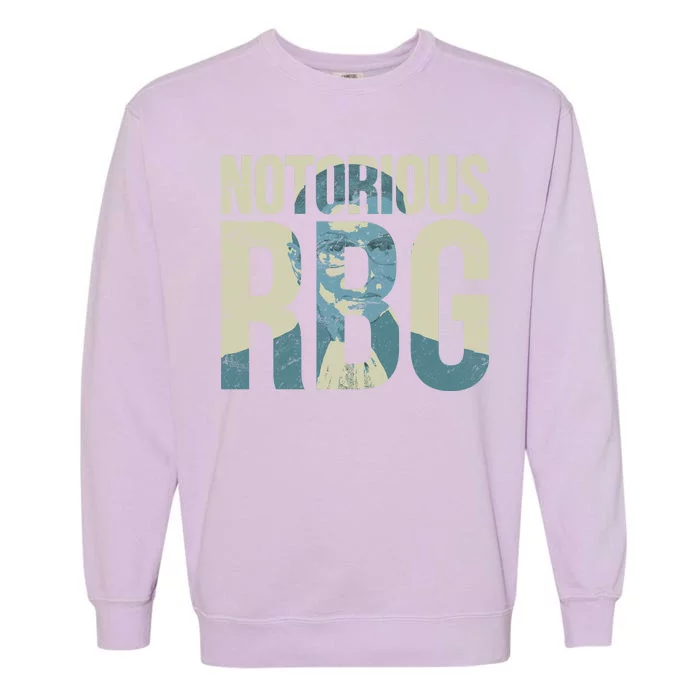 Notorious RBG Blue Logo Garment-Dyed Sweatshirt