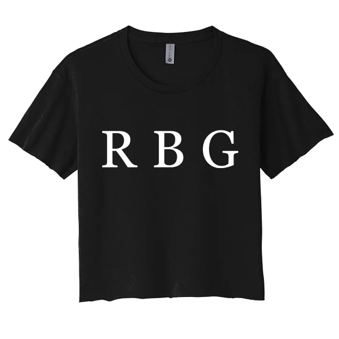 Notorious RBG Classic Logo Women's Crop Top Tee