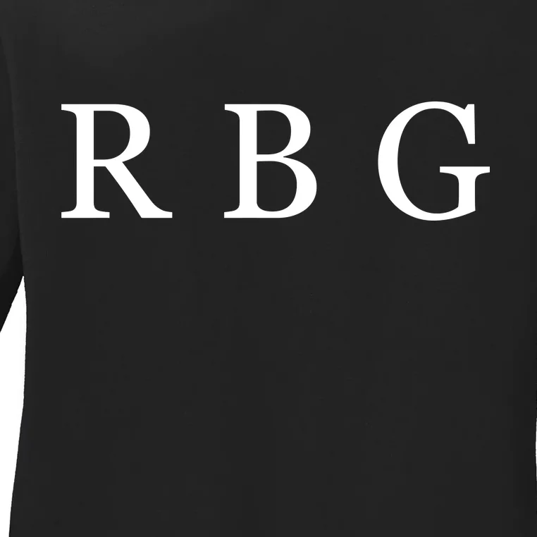 Notorious RBG Classic Logo Ladies Long Sleeve Shirt