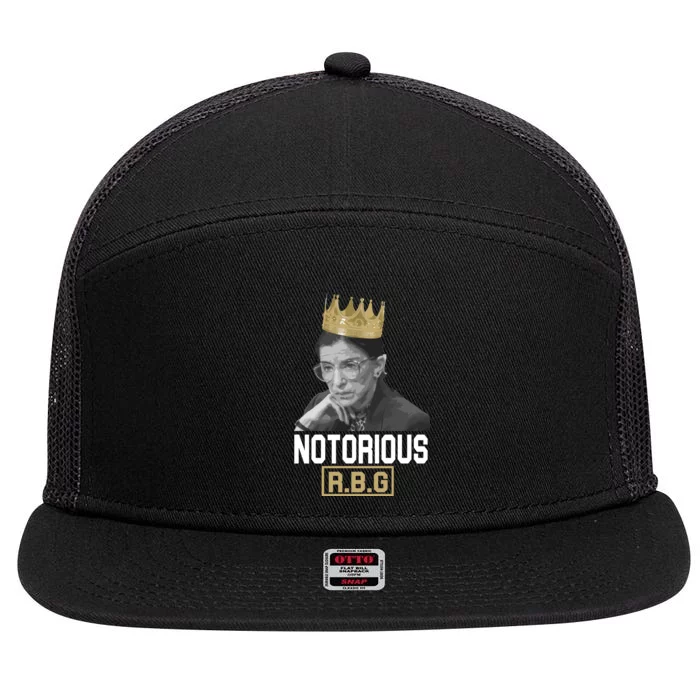 Notorious RBG Classic Ruth Crown 7 Panel Mesh Trucker Snapback Hat