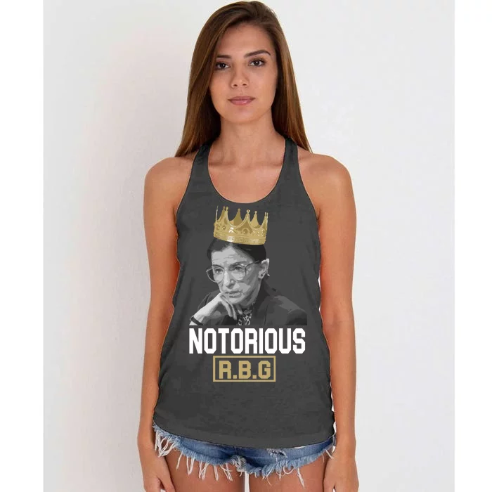 Notorious RBG Classic Ruth Crown Women's Knotted Racerback Tank