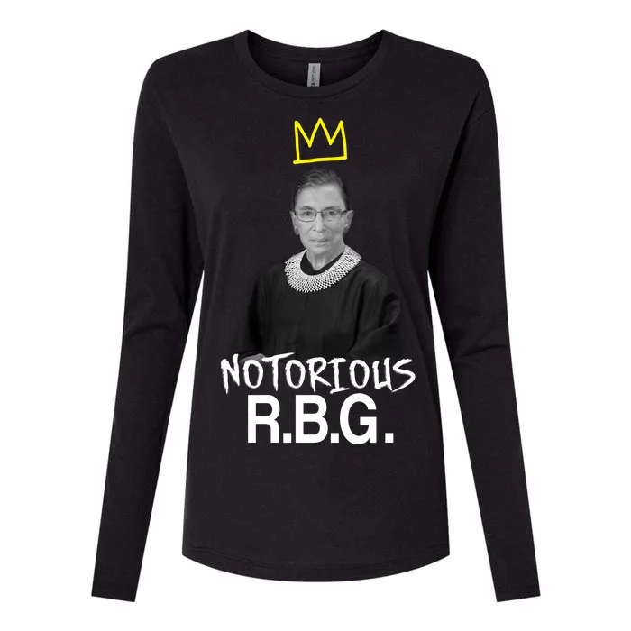 Notorious RBG Crown Ruth Bader Ginsburg Womens Cotton Relaxed Long Sleeve T-Shirt