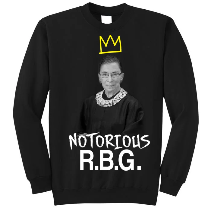 Notorious RBG Crown Ruth Bader Ginsburg Tall Sweatshirt