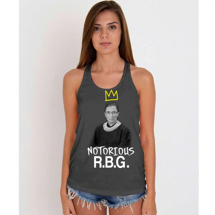 Notorious RBG Crown Ruth Bader Ginsburg Women's Knotted Racerback Tank