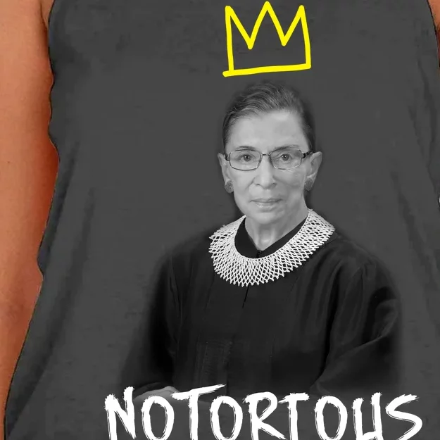 Notorious RBG Crown Ruth Bader Ginsburg Women's Knotted Racerback Tank