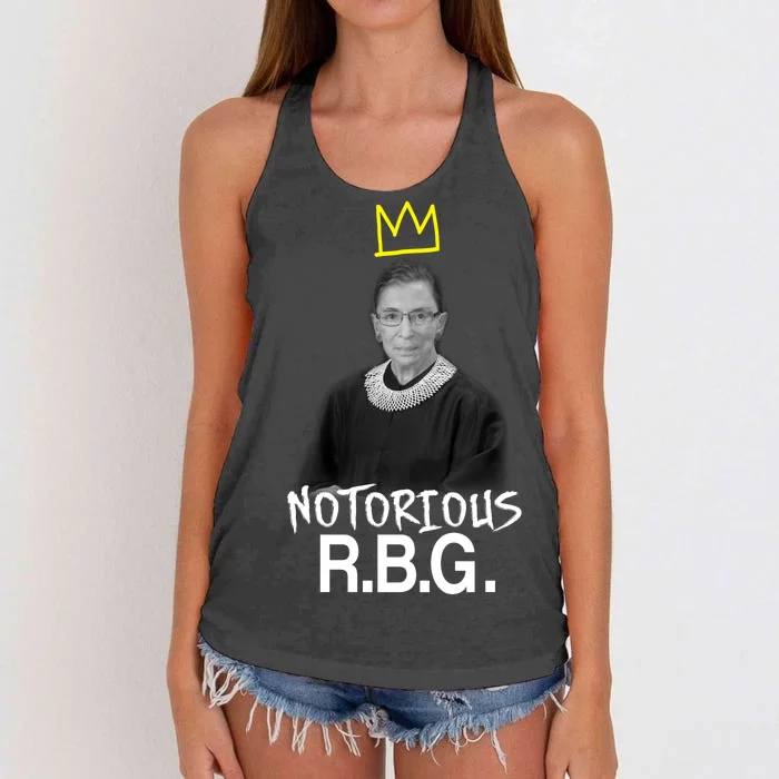 Notorious RBG Crown Ruth Bader Ginsburg Women's Knotted Racerback Tank