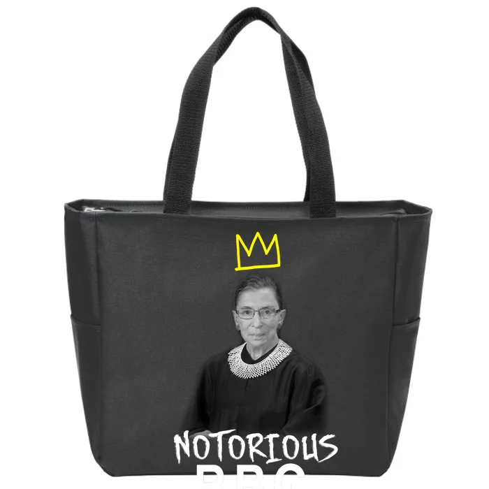 Notorious RBG Crown Ruth Bader Ginsburg Zip Tote Bag