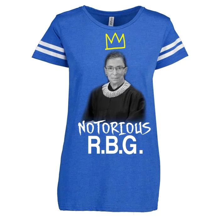 Notorious RBG Crown Ruth Bader Ginsburg Enza Ladies Jersey Football T-Shirt