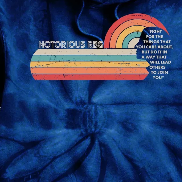 Notorious RBG Fight Quote Ruth Bader Ginsburg Tribute Tie Dye Hoodie