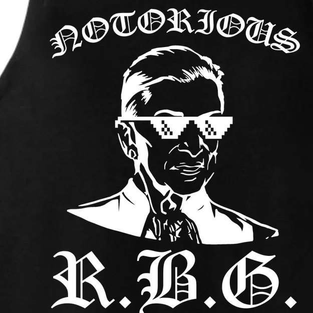 Notorious RBG Gangster Sunglasses Ladies Tri-Blend Wicking Tank