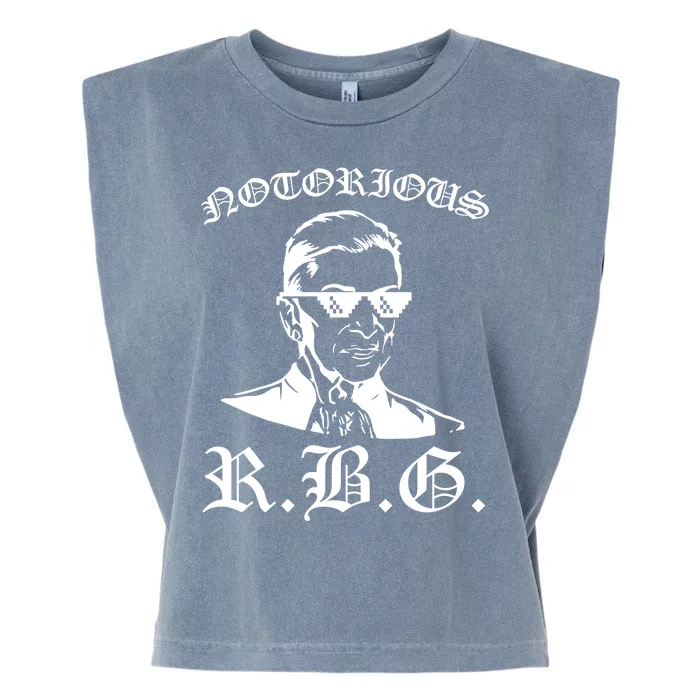 Notorious RBG Gangster Sunglasses Garment-Dyed Women's Muscle Tee